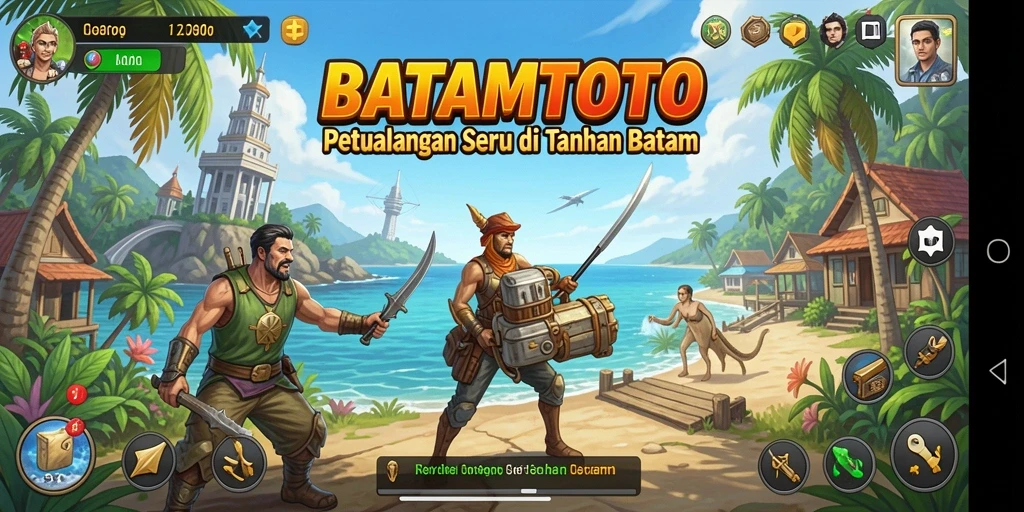 Tangkapan layar utama BATAMTOTO menampilkan pemain menjelajahi alam liar Batam.