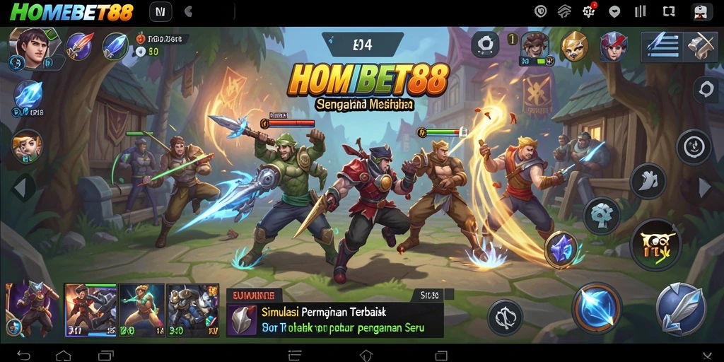 Tampilan menarik dan gameplay yang seru dalam HOMEBET88.