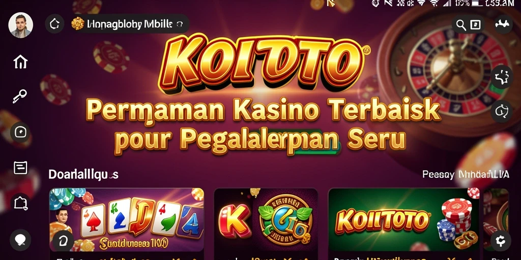 Tampilan permainan Kasino yang mengasyikkan di KOITOTO.