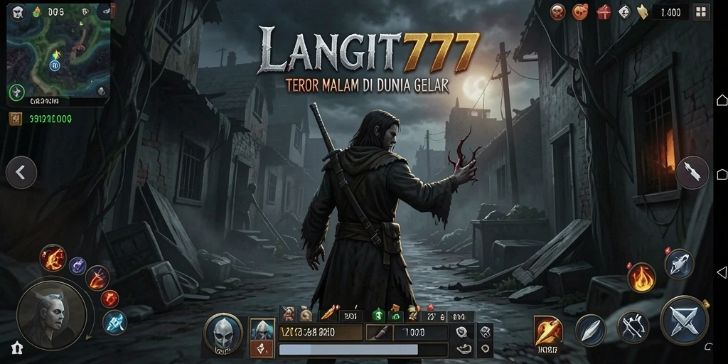 Screenshot LANGIT777 menunjukkan suasana kelam dan menegangkan dalam gameplay.