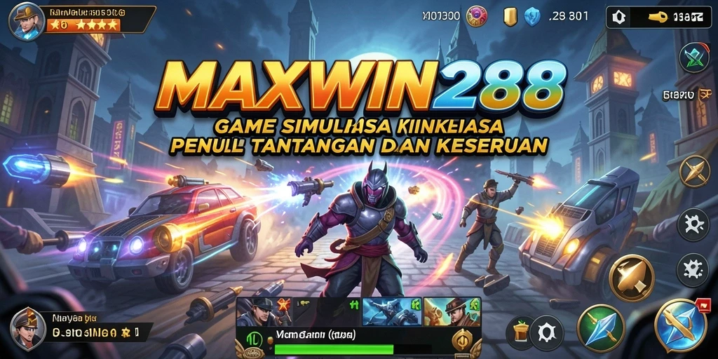 Tampilan gameplay <strong>MAXWIN288</strong> yang memukau dan interaktif.
