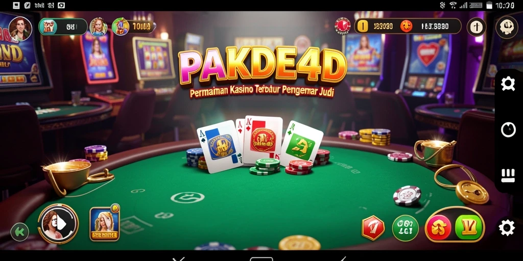 Tampilan gameplay menarik dari aplikasi Kasino PAKDE4D.