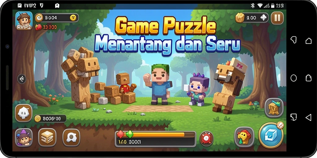Tampilan gameplay seru dari RVIP2 dengan tantangan puzzle yang menantang.