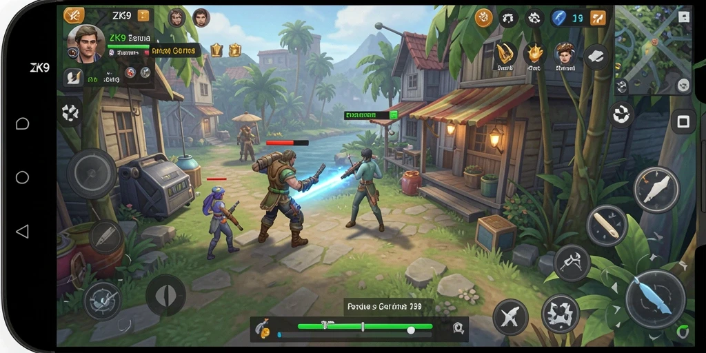 Screenshot gameplay ZK9 yang menampilkan momen seru dalam permainan Casual.